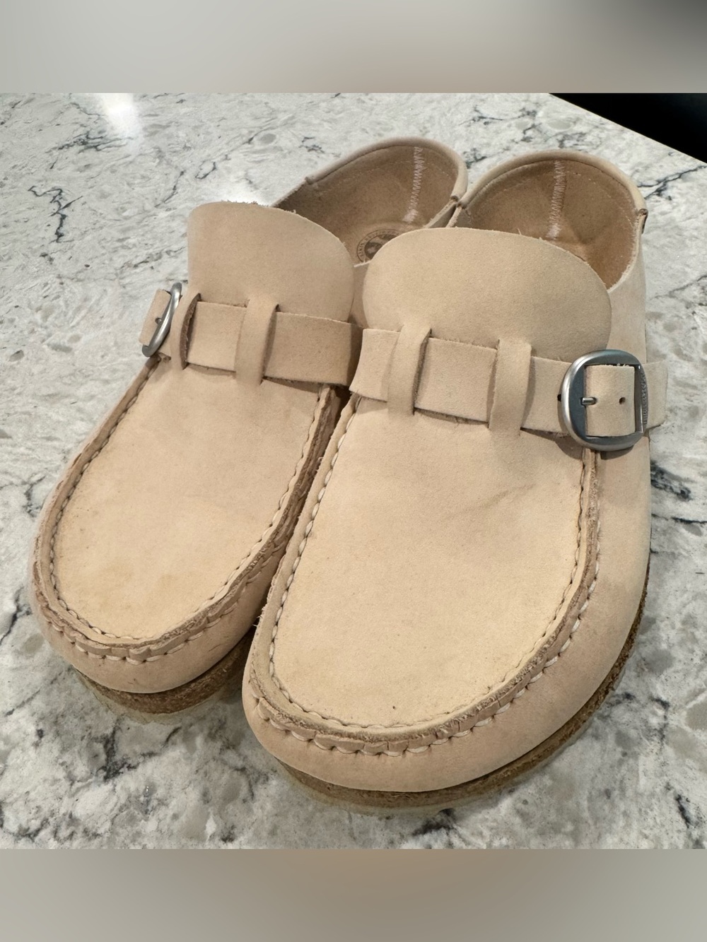 Birkenstock Buckley Mules Moccassins Leather Size 39